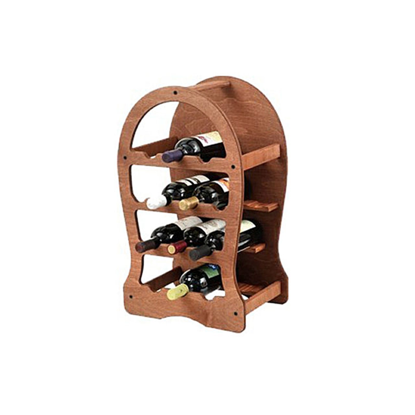 Botte portabottiglie in legno multistrato di betulla per bottiglie di vino