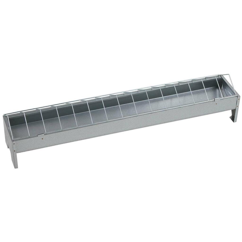 Mangiatoia zincata a barretta da terra per polli e galline