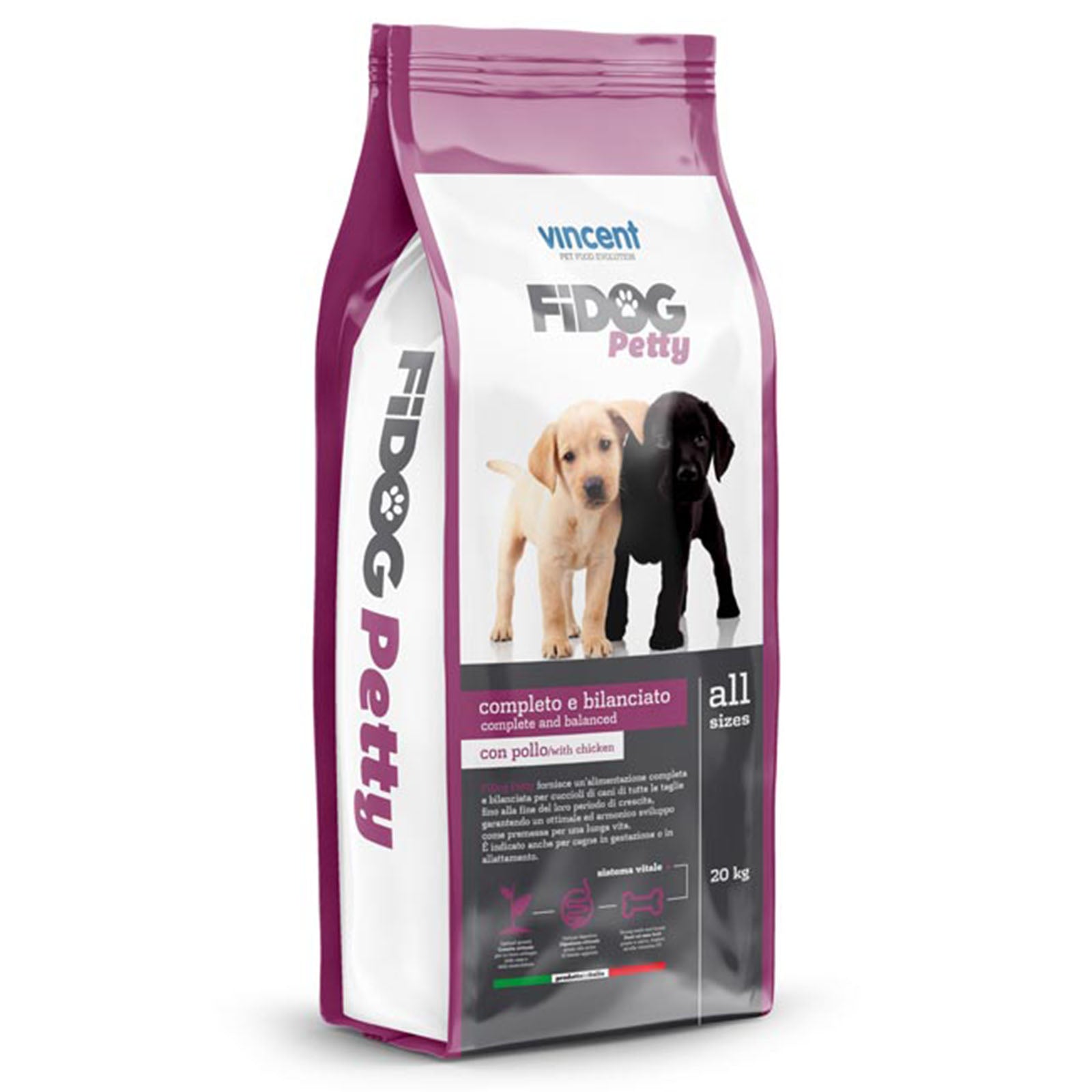 Crocchette Per Cani Fidog Adult - 20 Kg, Alimento Completo Per Cani Di Tutte Le Taglie Con Esercizio Moderato - Foto 9