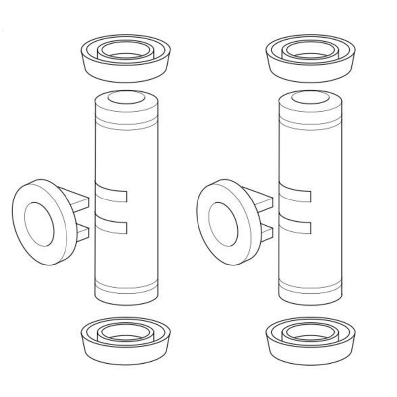 Kit completo guarnizioni e pistoncini di ricambio per abbacchiatore Zanon Super Mambo