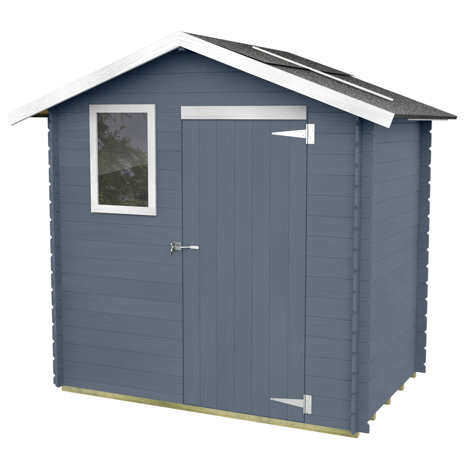 Casetta in legno con porta finestrata deposito da giardino "Made in Italy" 198 x 130 x h 205 cm