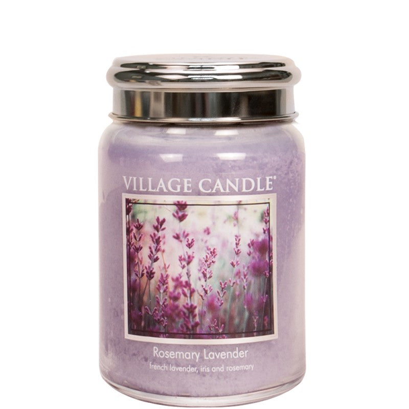 Candele profumate "Village Candle" profumatore per ambienti, Giara in vetro 730 gr, 26 once