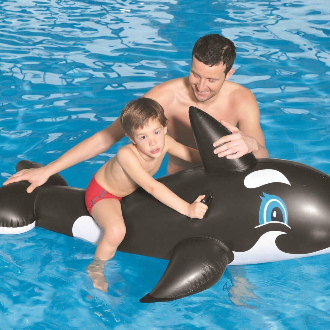Gonfiabile cavalcabile Orca assassina da mare e piscina 190 x 92 cm
