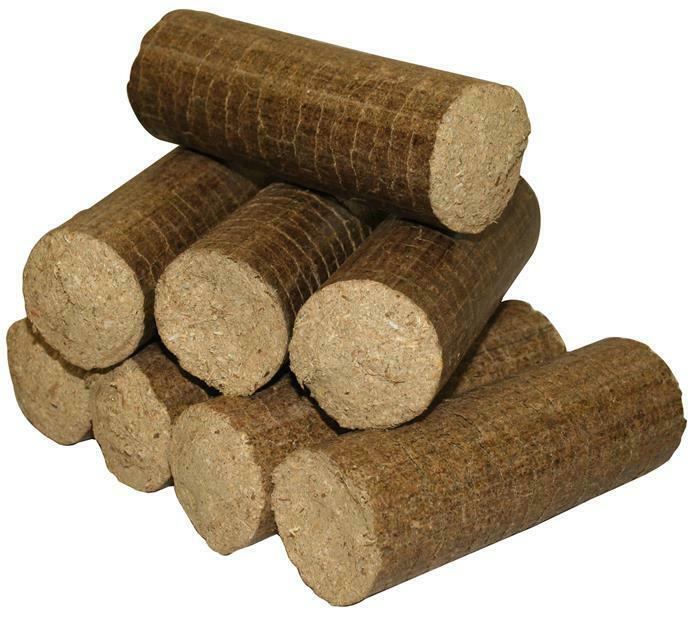 Tronchetti in legno pressato accendi fuoco Eco Brik per stufa e camino 9 kg