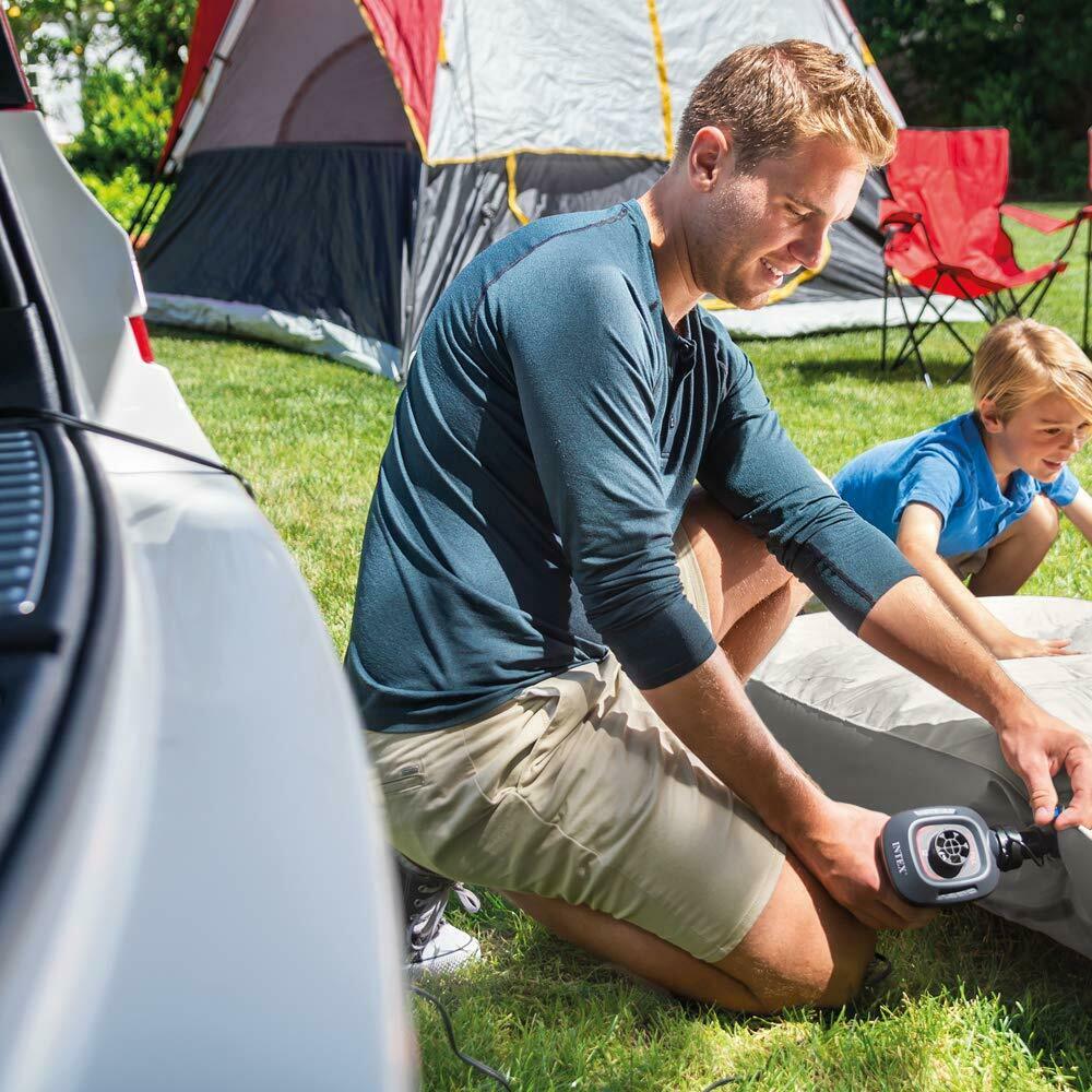Pompa per gonfiaggio e sgonfiaggio presa accendisigari 12 v per materassini e piscine gonfiabili