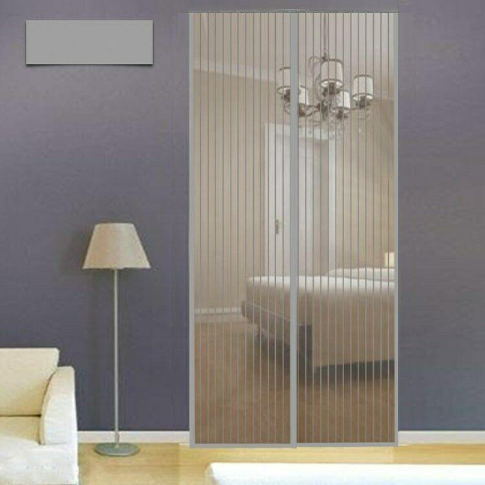 Zanzariera magnetica in poliestere per porta