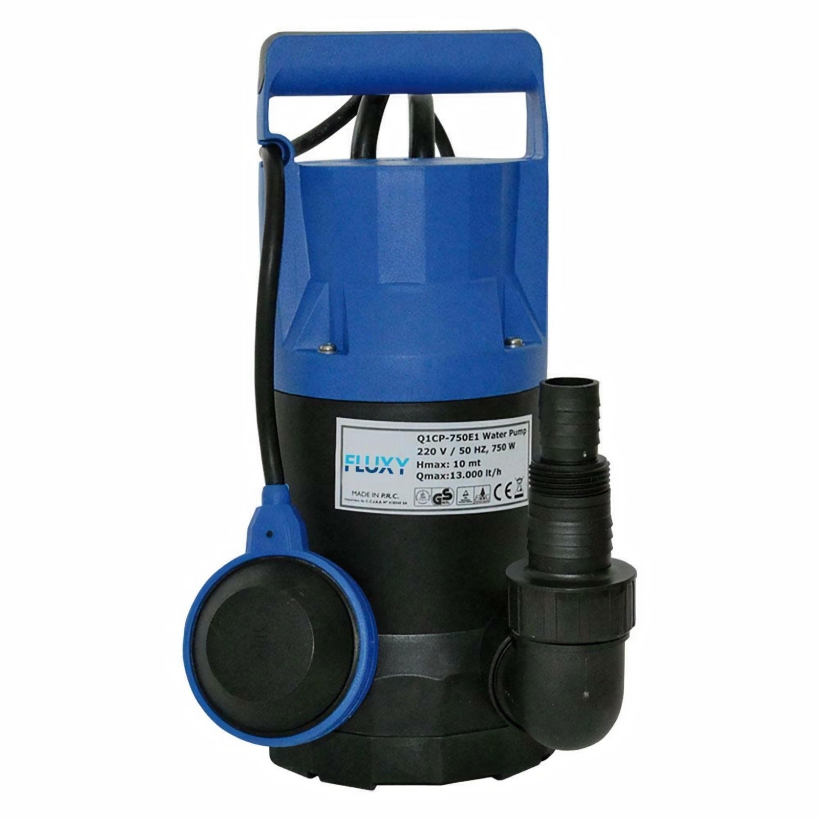 Elettropompa sommergibile in PVC per drenaggio acque sporche 7000 litri/ora 0,50 HP