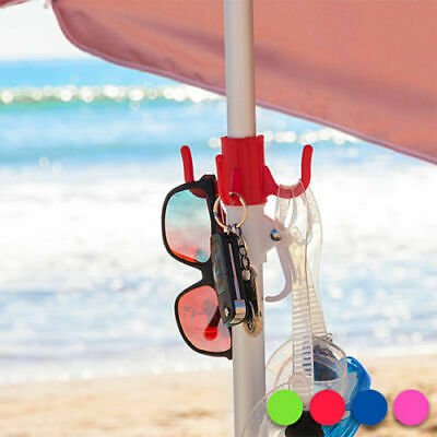 Gancio porta oggetti per ombrellone da mare e spiaggia con 4 razze