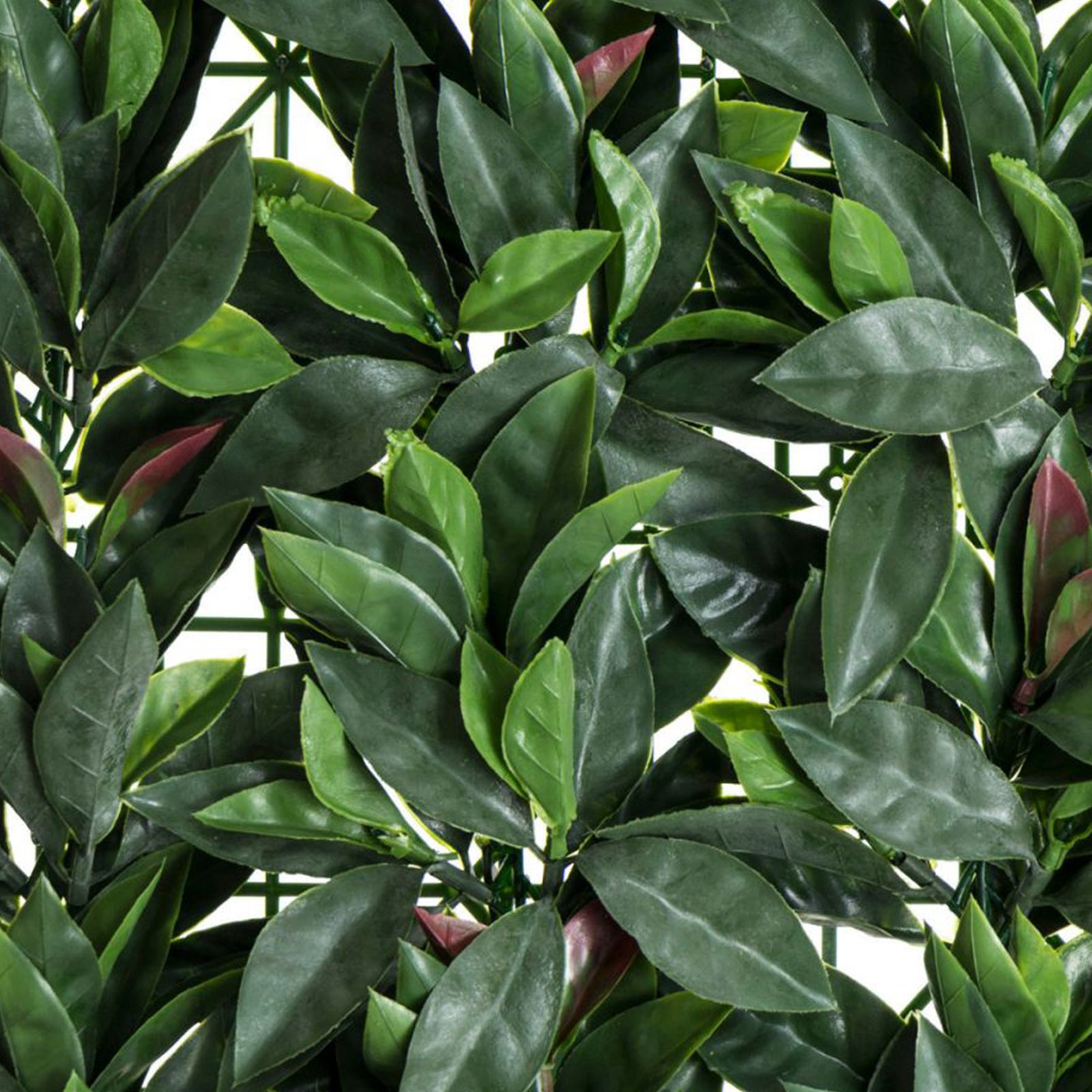 Siepe artificiale 3D Photinia rossa decorazione per balconi e giardino anti uv 1 x 1 Mt