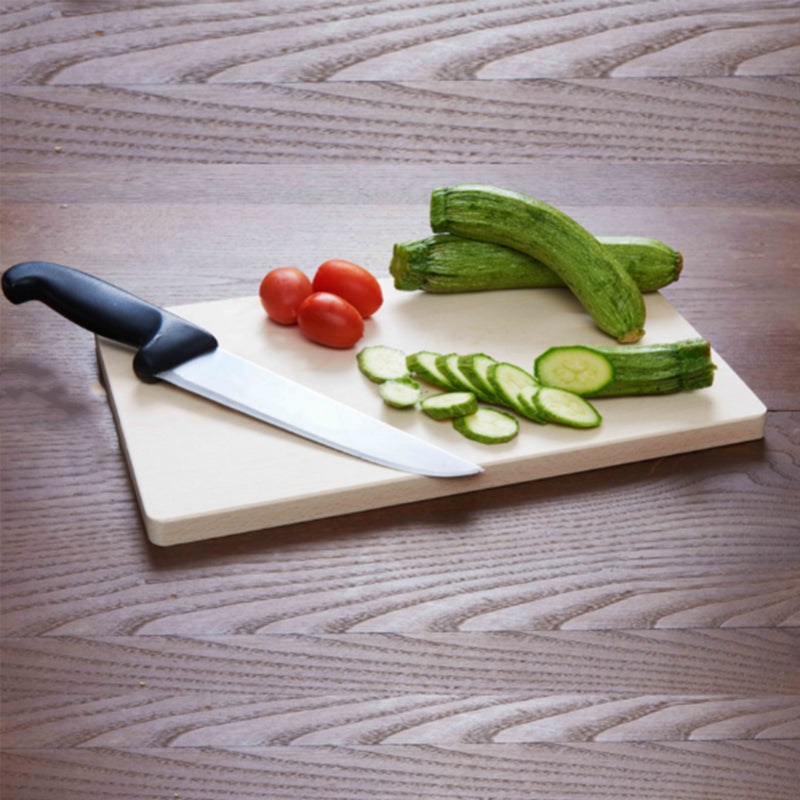 Tagliere rettangolare da portata in legno di faggio per alimenti 40 x 25 cm