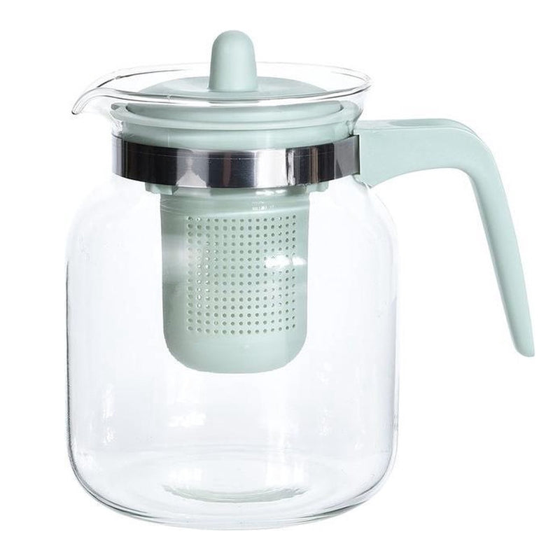 Teiera in vetro per tè caldo con manico in plastica e filtro 1500 ml