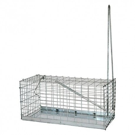 Trappola per topi e ratti a molla in acciaio zincato per interno ed esterno