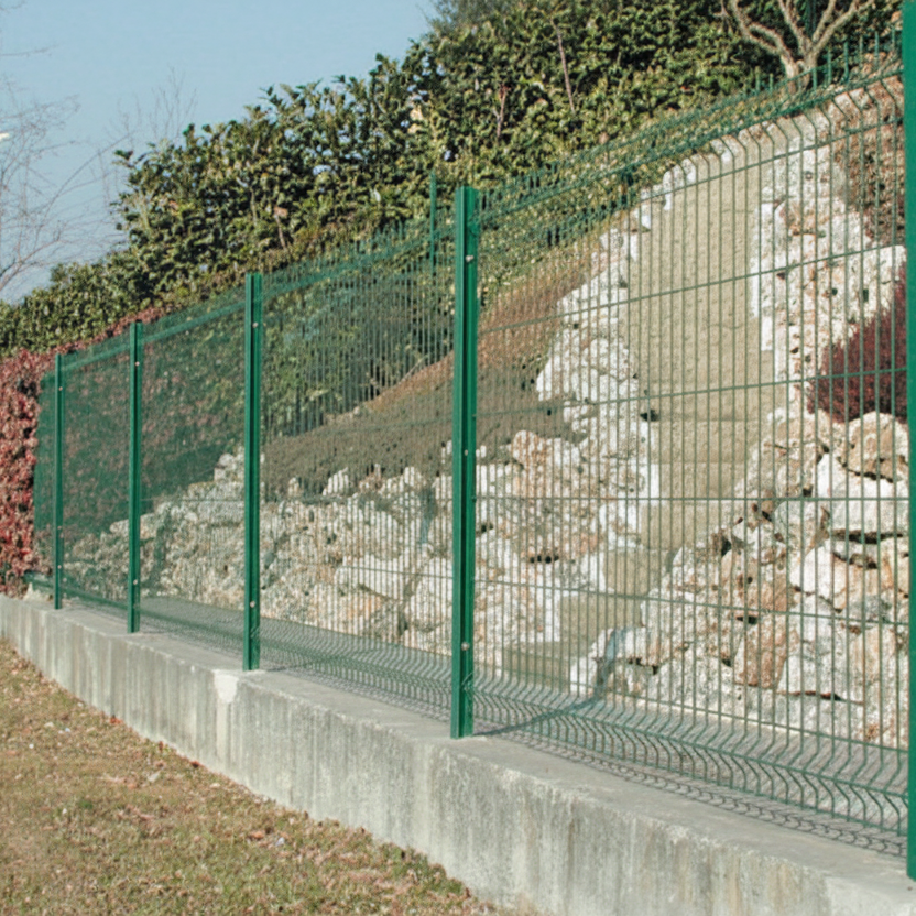Pannello rigido per recinzione modulare plastificato Verde "Border" maglia 20 x 5 cm
