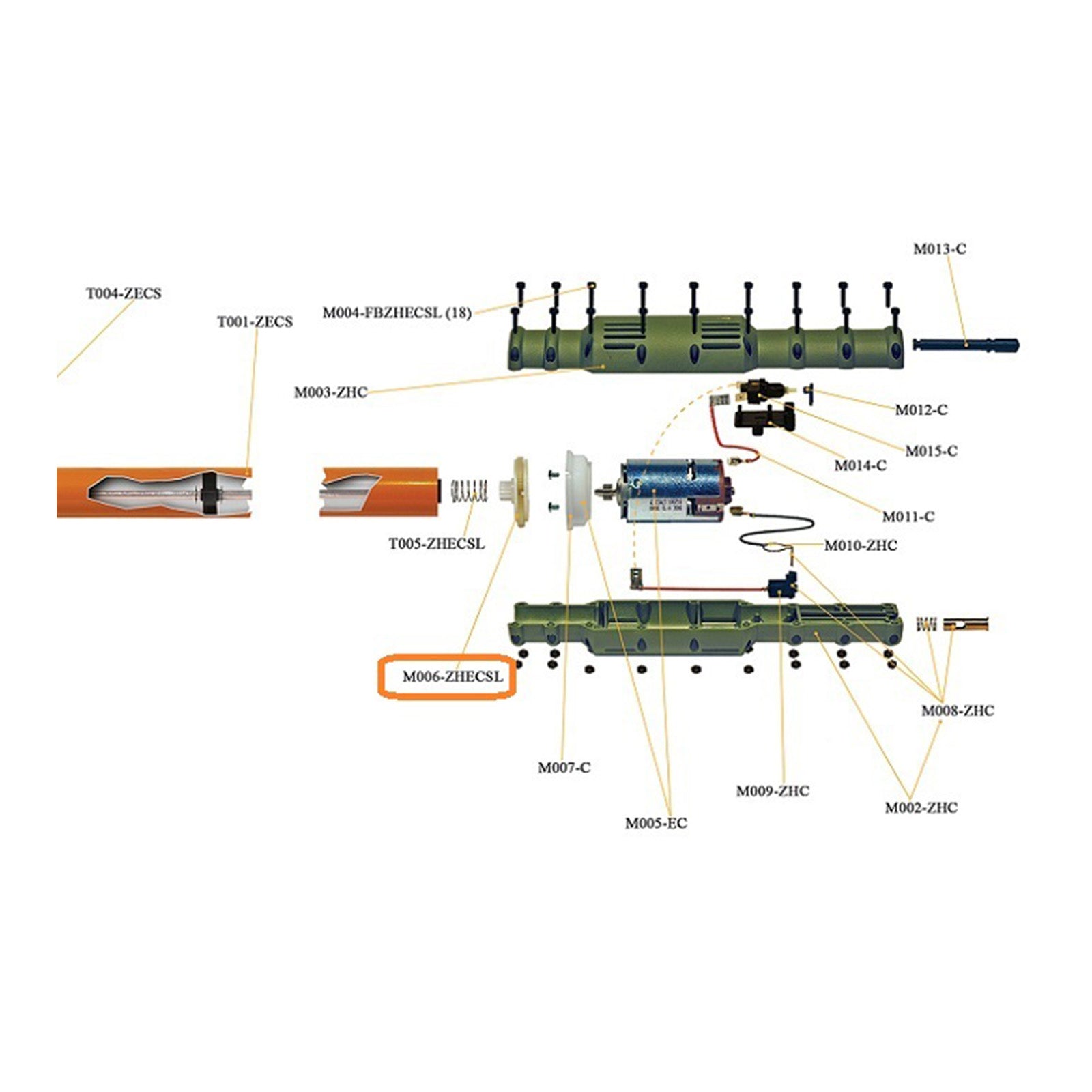 Ricambio per abbacchiatore Oliviero Riduttore con satellite
