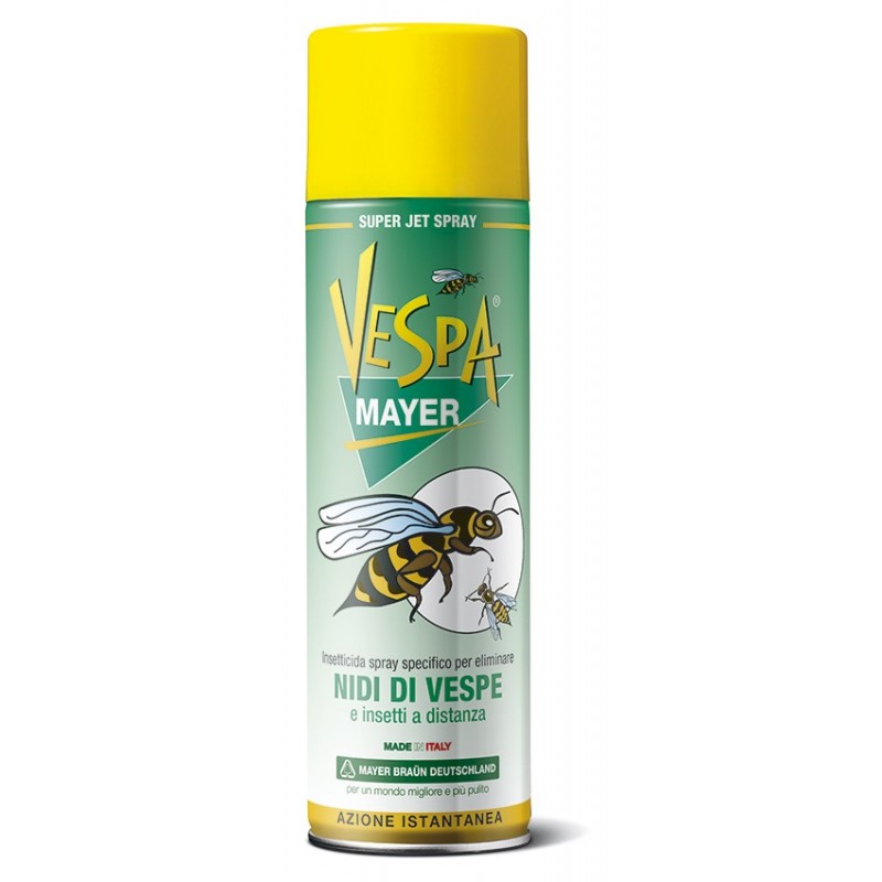 Insetticida spray per api, vespe e calabroni "Mayer" pronto all'uso da 500 ml elimina nidi